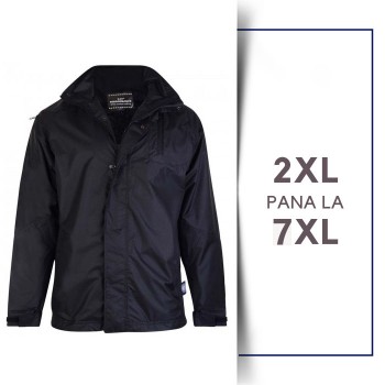 Black rain jacket