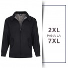 Geaca Casual Neagra - HARRINGTON BLACK JACKET - 2XL 3XL 4XL 5XL 6XL 7XL