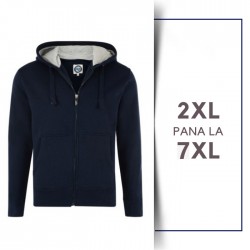 Hanorac Fleece Bleumarin - HANORAC FLEECE ZIP THRU NAVY - 2XL 3XL 4XL 5XL 6XL 7XL