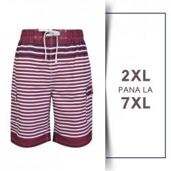Stripe Swim Shorts Wine