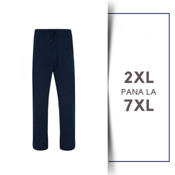 Pantaloni de Trening Casual - CASUAL JOG BOTTOMS NAVY - 2XL 3XL 4XL 5XL 6XL 7XL