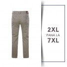 Pantaloni Chino Strech bej din bumbac regular - CHINO STRECH STONE REGULAR- 2XL 3XL 4XL 5XL 6XL 7XL