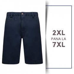 Pantaloni scurti Strech Navy - CHINO STRETCH SHORTS NAVY - 2XL 3XL 4XL 5XL 6XL 7XL