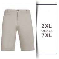 Pantaloni scurti Strech Stone - CHINO STRETCH SHORTS STONE - 2XL 3XL 4XL 5XL 6XL 7XL