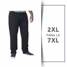 Pantaloni de trening din bumbac Negru - PANTALONI DE TRENING RORY Black - 2XL 3XL 4XL 5XL 6XL 7XL-8XL