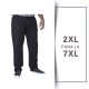 Pantaloni de trening din bumbac Negru - PANTALONI DE TRENING RORY Black - 2XL 3XL 4XL 5XL 6XL 7XL