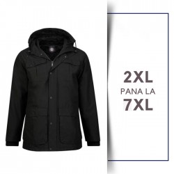 Jacheta Padded Neagra - BLACK PADDED JACKET - 2XL 3XL 4XL 5XL 6XL 7XL