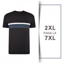 Tricou din bumbac Printed Tee Navy - T-SHIRT PRINTED TEE NAVY - 2XL 3XL 4XL 5XL 6XL 7XL