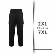 PANTALONI TRENING CARGO BLACK