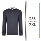Bluza cu Maneca Lunga Rugby Polo din bumbac Navy - LS JERSEY RUGBY POLO NAVY - 2XL 3XL 4XL 5XL 6XL 7XL Bluza cu Maneca Lunga Rugby Polo din bumbac Navy - LS JERSEY RUGBY POLO NAVY - 2XL 3XL 4XL 5XL 6XL 7XL