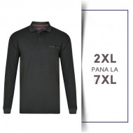 BLUZA LONG DOBBY WEAVE POLO FOREST