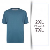 Tricou din bumbac PLAIN  DENIM - T-SHIRT PLAIN DENIM - 2XL 3XL 4XL 5XL 6XL 7XL