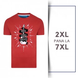 Tricou din bumbac ROCK AND ROLL - T-SHIRT ROCK AND ROLL SPICE - 2XL 3XL 4XL 5XL 6XL 7XL