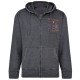 Hanorac cu Gluga Rebel din bumbac Gri - HANORAC REBEL CHARCOAL - 2XL 3XL 4XL 5XL 6XL 7XL