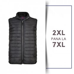 VESTA MATLASATA  QUILTED GILET BLACK 2XL-3XL-4XL-5XL-6XL