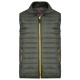 VESTA MATLASATA QUILTED GILET KAKI