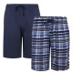 PANTALONI PIJAMA SCURTI BLEUMARIN – PACHET 2 BUCATI  - 2XL 3XL 4XL 5XL 6XL  