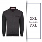 Pulover TRACK gri  - 2XL 3XL 4XL 5XL 6XL 7XL