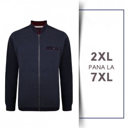 Pulover TRACK bleumarin  - 2XL 3XL 4XL 5XL 6XL 7XL