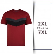 Tricou din bumbac CUT & SAW TEE Burgundy - T-SHIRT CUT & SAW TEE BURGUNDY - 2XL 3XL 4XL 5XL 6XL 7XL