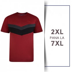 Tricou din bumbac CUT & SAW TEE Burgundy - T-SHIRT CUT & SAW TEE BURGUNDY - 2XL 3XL 4XL 5XL 6XL 7XL