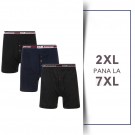 BOXERI RIB DIN BUMBAC SI POLY -  PACHET 3 PERECHI  - 2XL, 3XL, 4XL, 5XL, 6XL, 7XL, 8XL