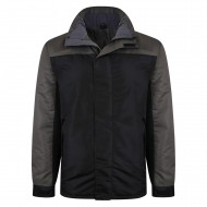 HAINA IMPERMEABILA DE PLOAIE PADDED NEAGRA, DIN POLYESTER - 2XL, 3XL, 4XL, 5XL, 6XL, 7XL
