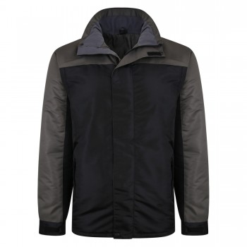 HAINA IMPERMEABILA DE PLOAIE PADDED NEAGRA, DIN POLYESTER - 2XL, 3XL, 4XL, 5XL, 6XL, 7XL
