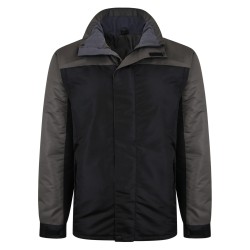 HAINA IMPERMEABILA DE PLOAIE PADDED NEAGRA, DIN POLYESTER - 2XL, 3XL, 4XL, 5XL, 6XL, 7XL