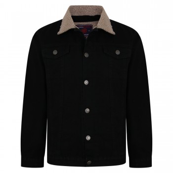 Geaca Blugi Imblanita Neagra -1XL- 2XL 3XL 4XL 5XL 