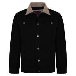 Geaca Blugi Imblanita Neagra -1XL- 2XL 3XL 4XL 5XL 