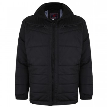 GEACA QUILTED BIKER NEAGRA  DIN POLYESTER - 2XL, 3XL, 4XL, 5XL, 6XL, 7XL