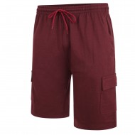 Bermude Cargo Grena - BERMUDE CARGO SHORTS Burgundy - 2XL 3XL 4XL 5XL 6XL 