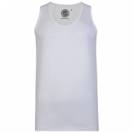 Maiou Vest simplu din bumbac Alb - MAIOU VEST ALB - 2XL 3XL 4XL 5XL 6XL 7XL