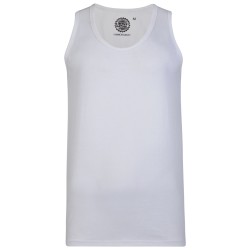 Maiou Vest simplu din bumbac Alb - MAIOU VEST ALB - 2XL 3XL 4XL 5XL 6XL 7XL