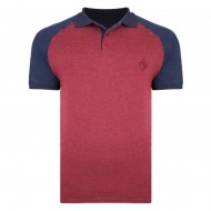 TRICOU POLO DIN BUMBAC BURGUNDY  – POLO  RAGLAN MARL BURGUNDY 2XL 3XL 4XL 5XL 6XL 7XL