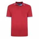 TRICOU POLO DIN BUMBAC GRENA – POLO TIPPED BURGUNDY - C - 2XL 3XL 4XL 5XL 6XL 7XL-8XL