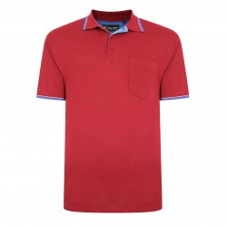 TRICOU POLO DIN BUMBAC GRENA – POLO TIPPED BURGUNDY - C - 2XL 3XL 4XL 5XL 6XL 7XL-8XL