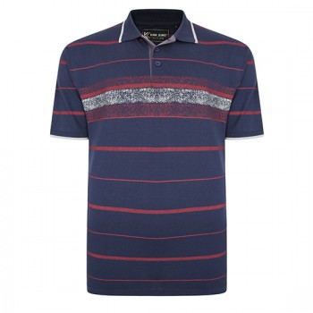 TRICOU POLO DIN BUMBAC BLEUMARIN – POLO DISTRESSED NAVY - 2XL 3XL 4XL 5XL 6XL 7XL