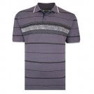 TRICOU POLO DIN BUMBAC GRI – POLO DISTRESSED CHARCOAL - 2XL 3XL 4XL 5XL 6XL 