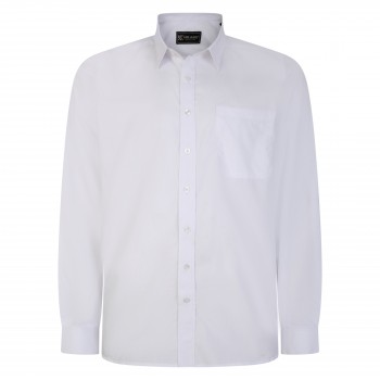 Camasa cu maneca lunga din bumbac 65% si polyester 35% CLASSIC OFFICE WHITE - 2XL 3XL 4XL 5XL 6XL