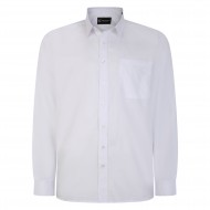 Camasa cu maneca lunga din bumbac 65% si polyester 35% CLASSIC OFFICE WHITE - 2XL 3XL 4XL 5XL 6XL-7XL