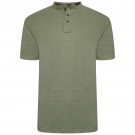 Tricou din bumbac 100 % Textured Jersey Grandad Top - Vernil