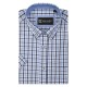 Camasa cu maneca scurta din bumbac 60% si polyester 40% CLASSIC GINGHAM ALBASTRA                  - 2XL 3XL 4XL 5XL 6XL 7XL
