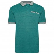 Tricou polo din bumbac 100 % PIQUE JACQUARD VERDE 2XL 3XL 4XL 5XL 6XL 7XL