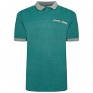 Tricou polo din bumbac 100 % PIQUE JACQUARD VERDE 2XL 3XL 4XL 5XL 6XL 7XL