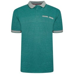 Tricou polo din bumbac 100 % PIQUE JACQUARD VERDE 2XL 3XL 4XL 5XL 6XL 7XL