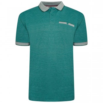 Tricou polo din bumbac 100 % PIQUE JACQUARD VERDE 2XL 3XL 4XL 5XL 6XL 7XL