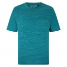 T-shirt din bumbac 90% si polyester 10% INJECTED MARL CREW NECK TURCOAZ  2XL 3XL 4XL 5XL 6XL 7XL