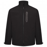 Geaca impermeabila de culoare neagra - SOFT SHELL PANELLED  2XL 3XL 4XL 5XL 6XL 7XL